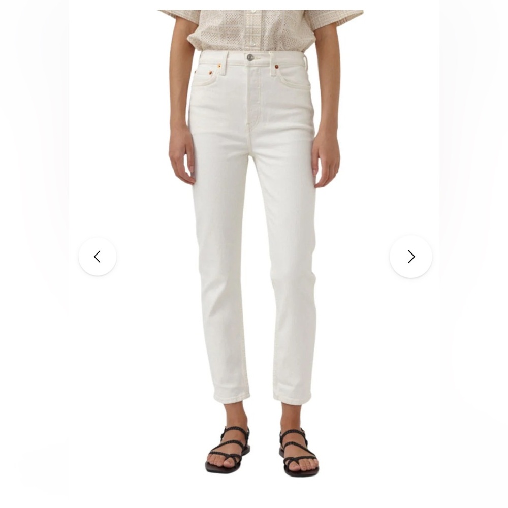 Re/Done 90s High Rise Ankle Crop Jeans